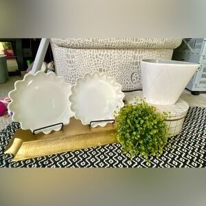 Coton Colors White and Gray 3 piece Set